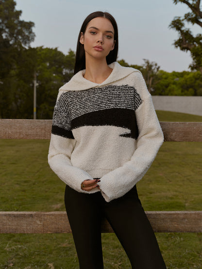Jersey Con Rayas Irregulares En Blanco Y Negro Para Adultos | Ideal Para Uso Diario E Informal