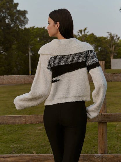 Jersey Con Rayas Irregulares En Blanco Y Negro Para Adultos | Ideal Para Uso Diario E Informal