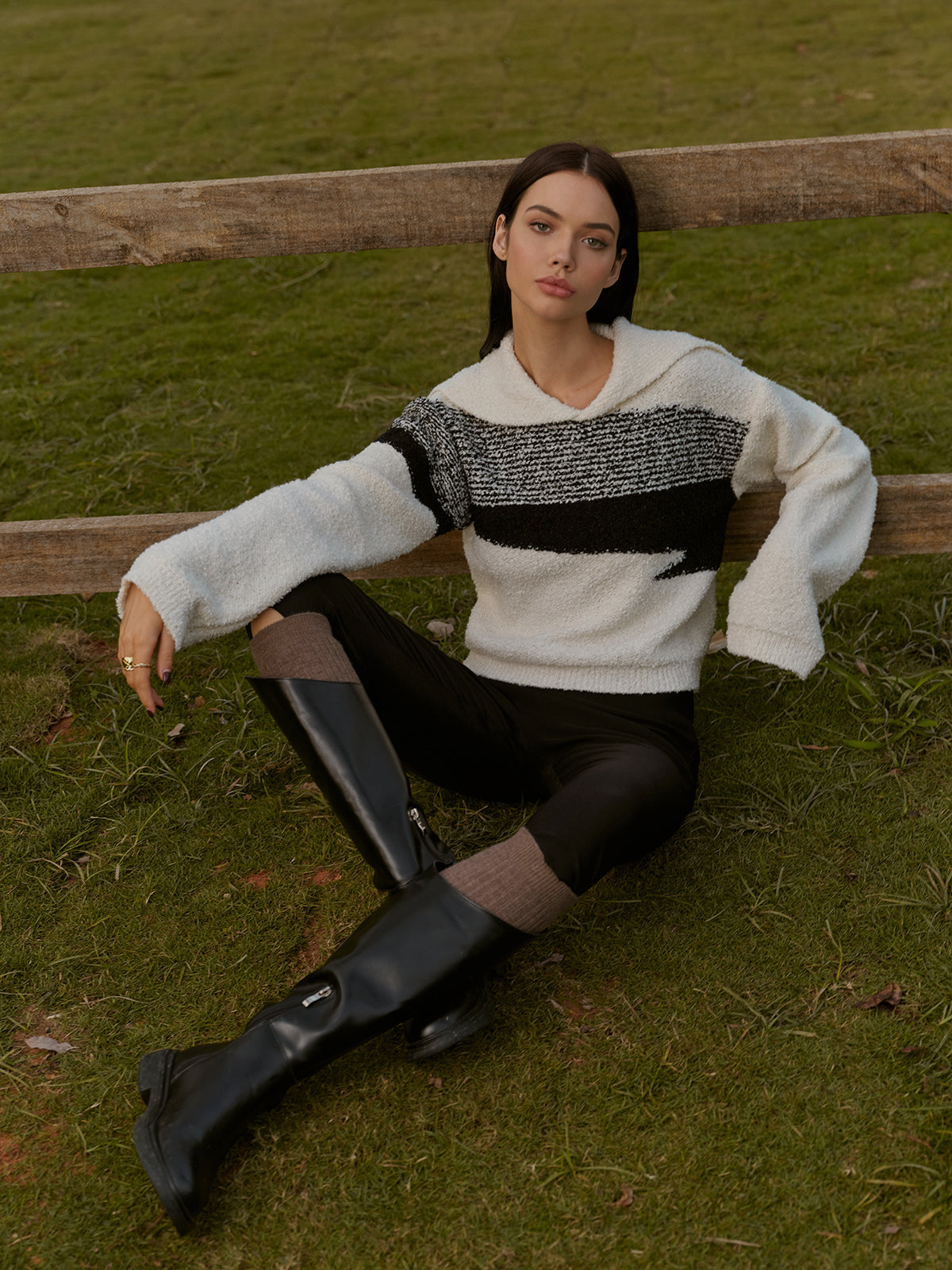 Jersey Con Rayas Irregulares En Blanco Y Negro Para Adultos | Ideal Para Uso Diario E Informal