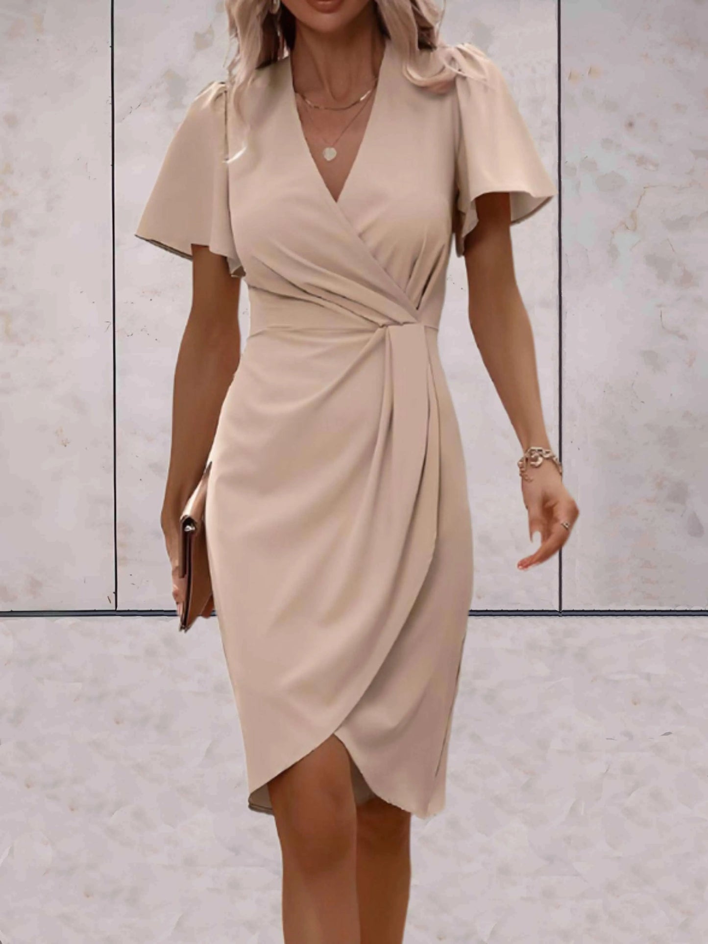 Vestido Cruzado Con Cierre Ajustable Para Mujer | Ideal Para Uso Diario Y Ocasiones