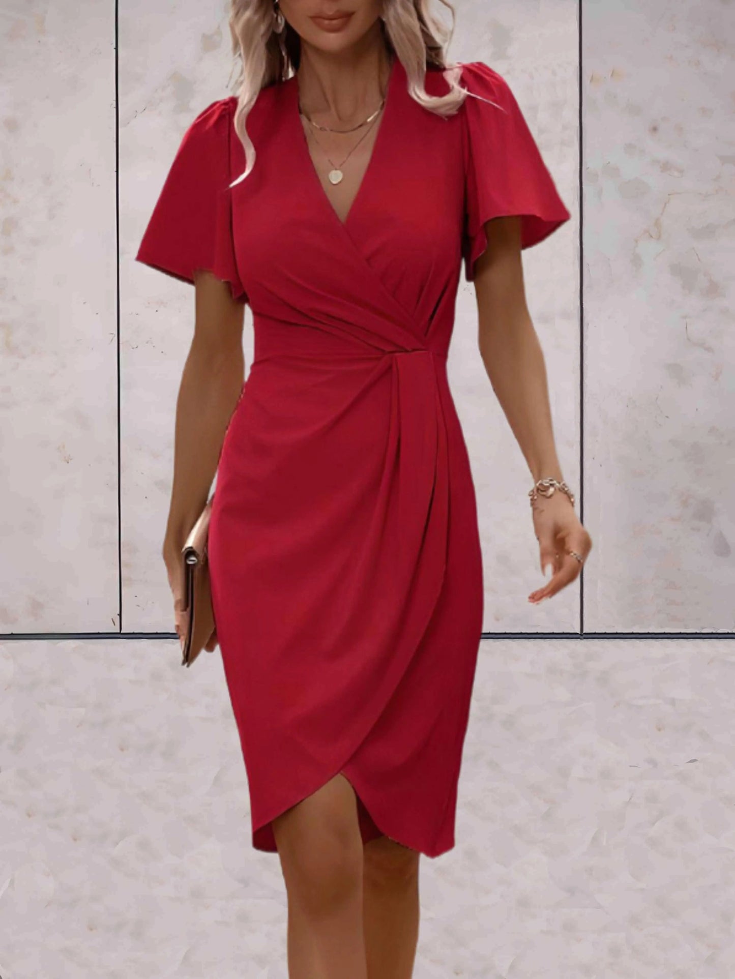 Vestido Cruzado Con Cierre Ajustable Para Mujer | Ideal Para Uso Diario Y Ocasiones