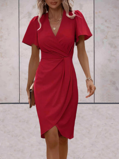 Vestido Cruzado Con Cierre Ajustable Para Mujer | Ideal Para Uso Diario Y Ocasiones
