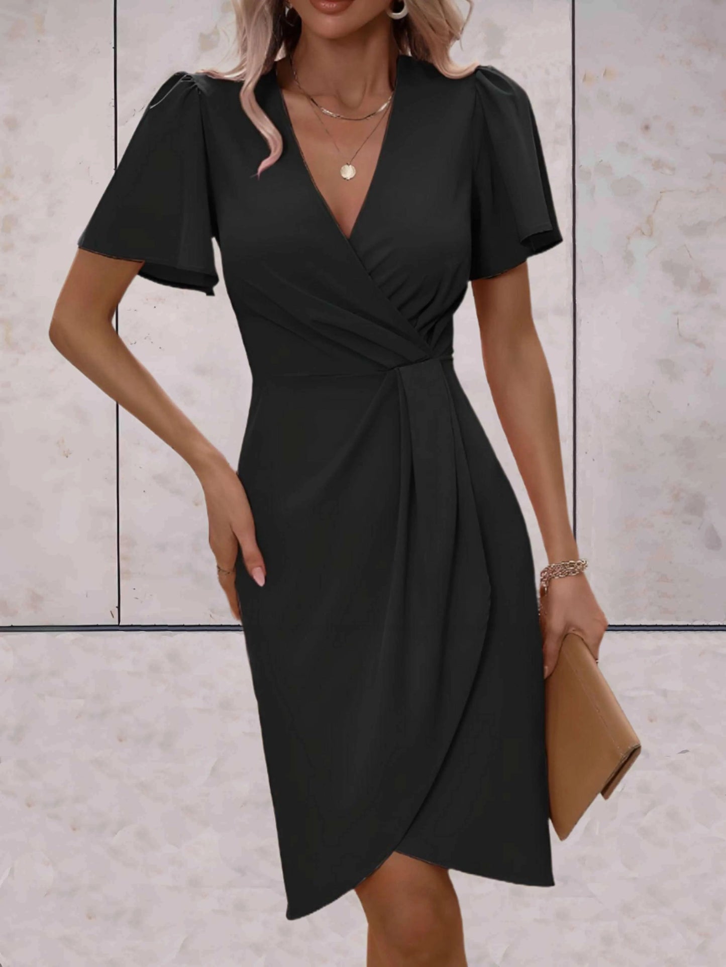 Vestido Cruzado Con Cierre Ajustable Para Mujer | Ideal Para Uso Diario Y Ocasiones