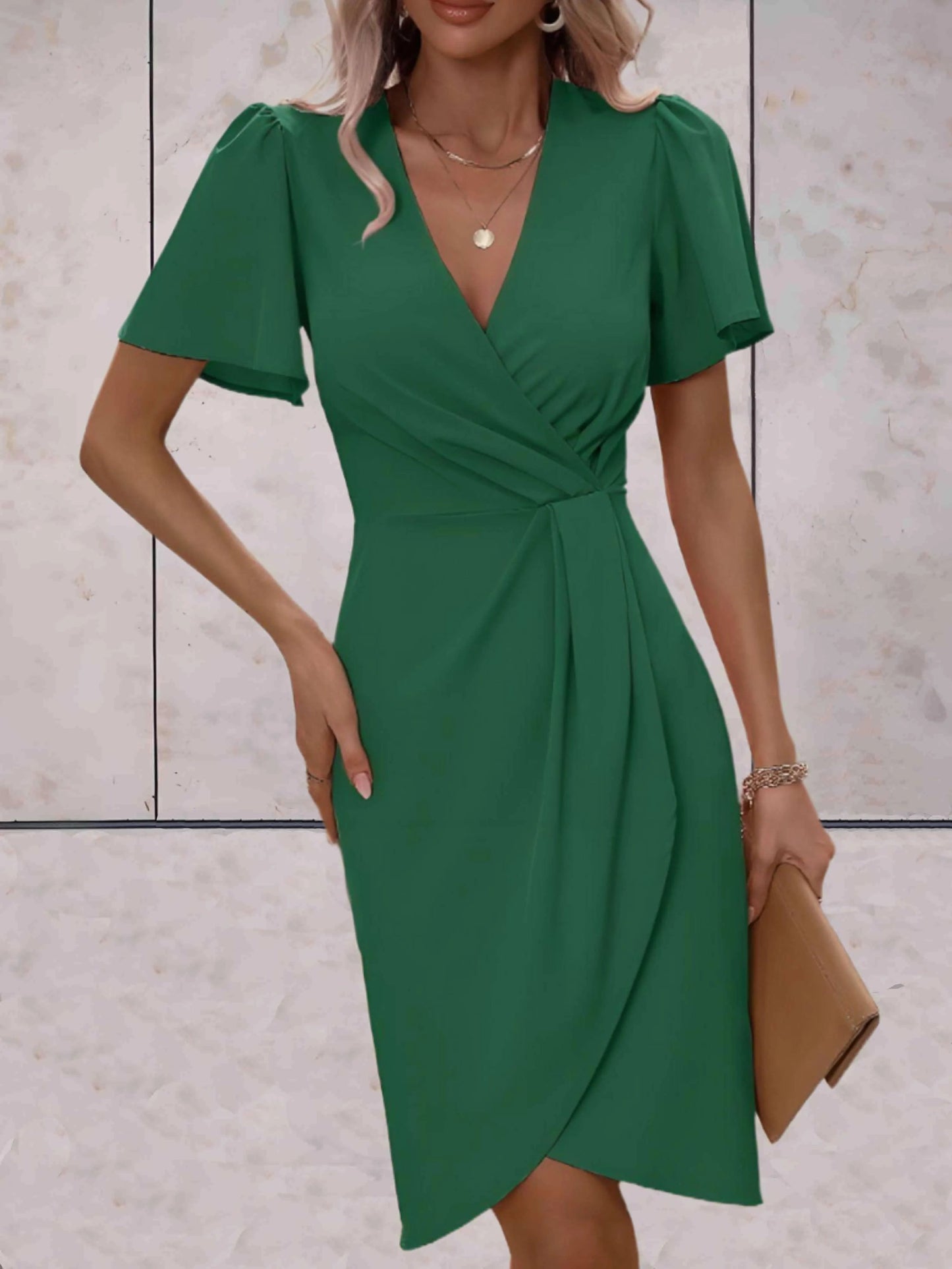 Vestido Cruzado Con Cierre Ajustable Para Mujer | Ideal Para Uso Diario Y Ocasiones