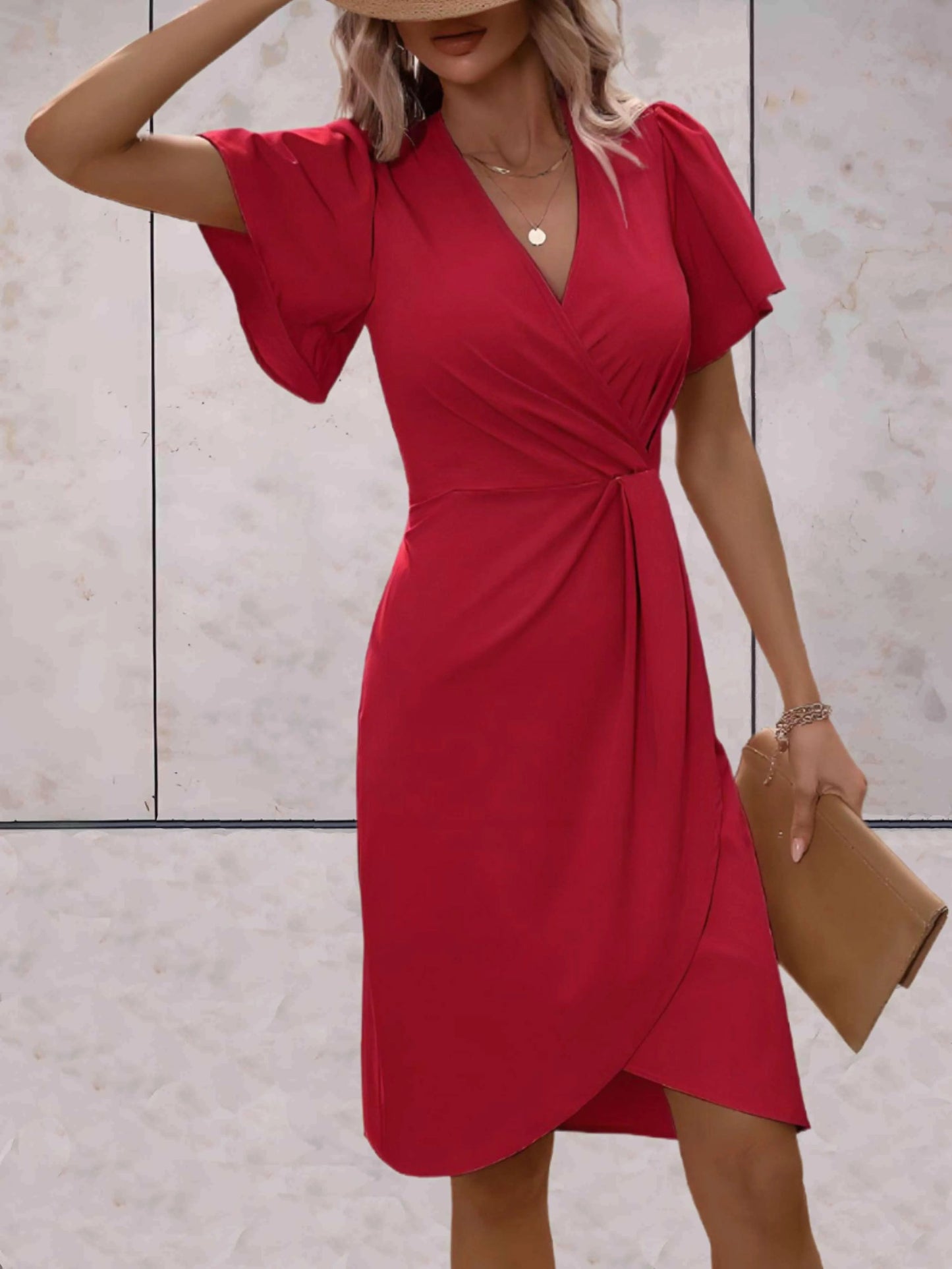 Vestido Cruzado Con Cierre Ajustable Para Mujer | Ideal Para Uso Diario Y Ocasiones