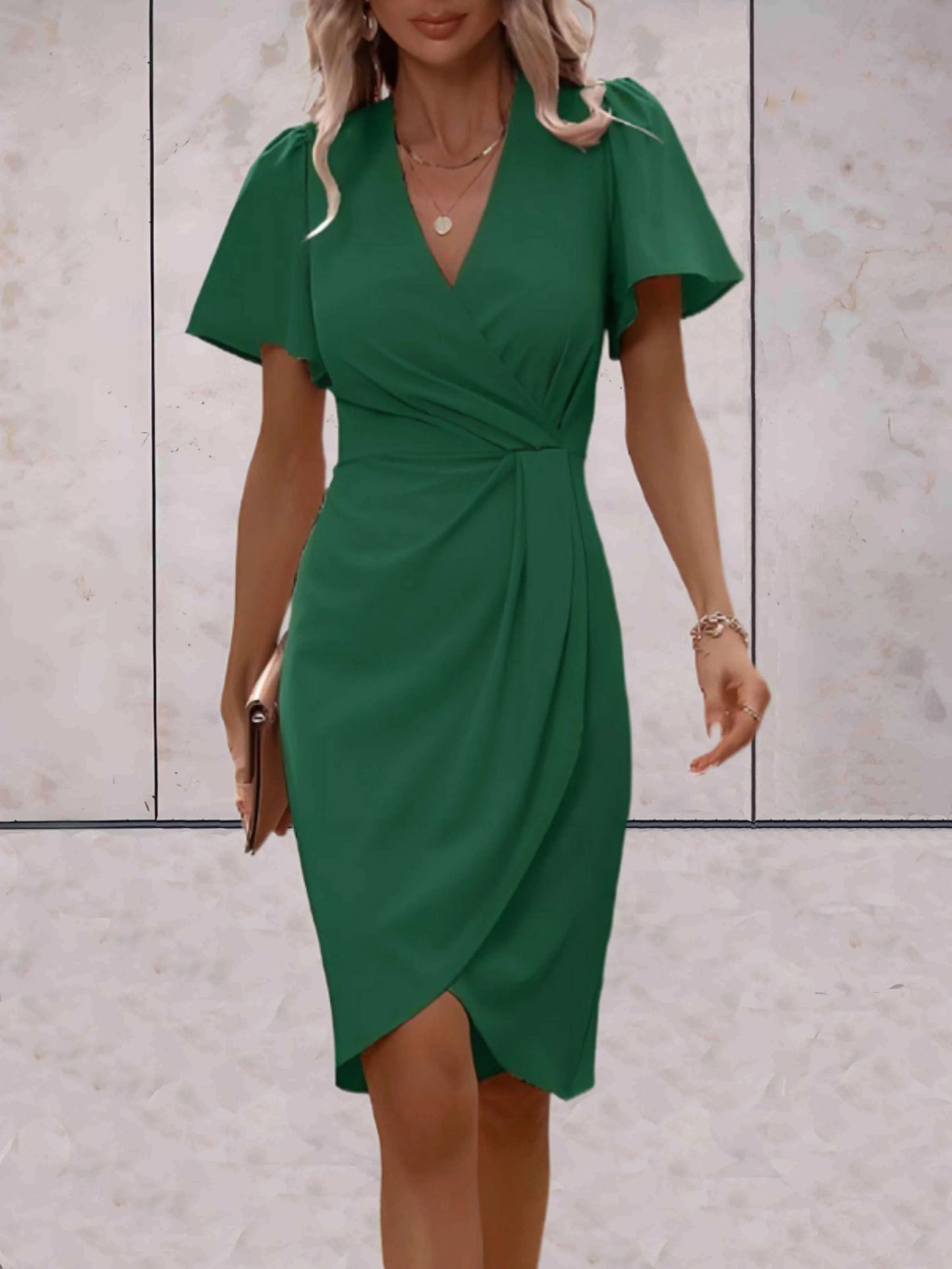 Vestido Cruzado Con Cierre Ajustable Para Mujer | Ideal Para Uso Diario Y Ocasiones