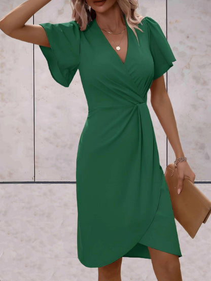 Vestido Cruzado Con Cierre Ajustable Para Mujer | Ideal Para Uso Diario Y Ocasiones