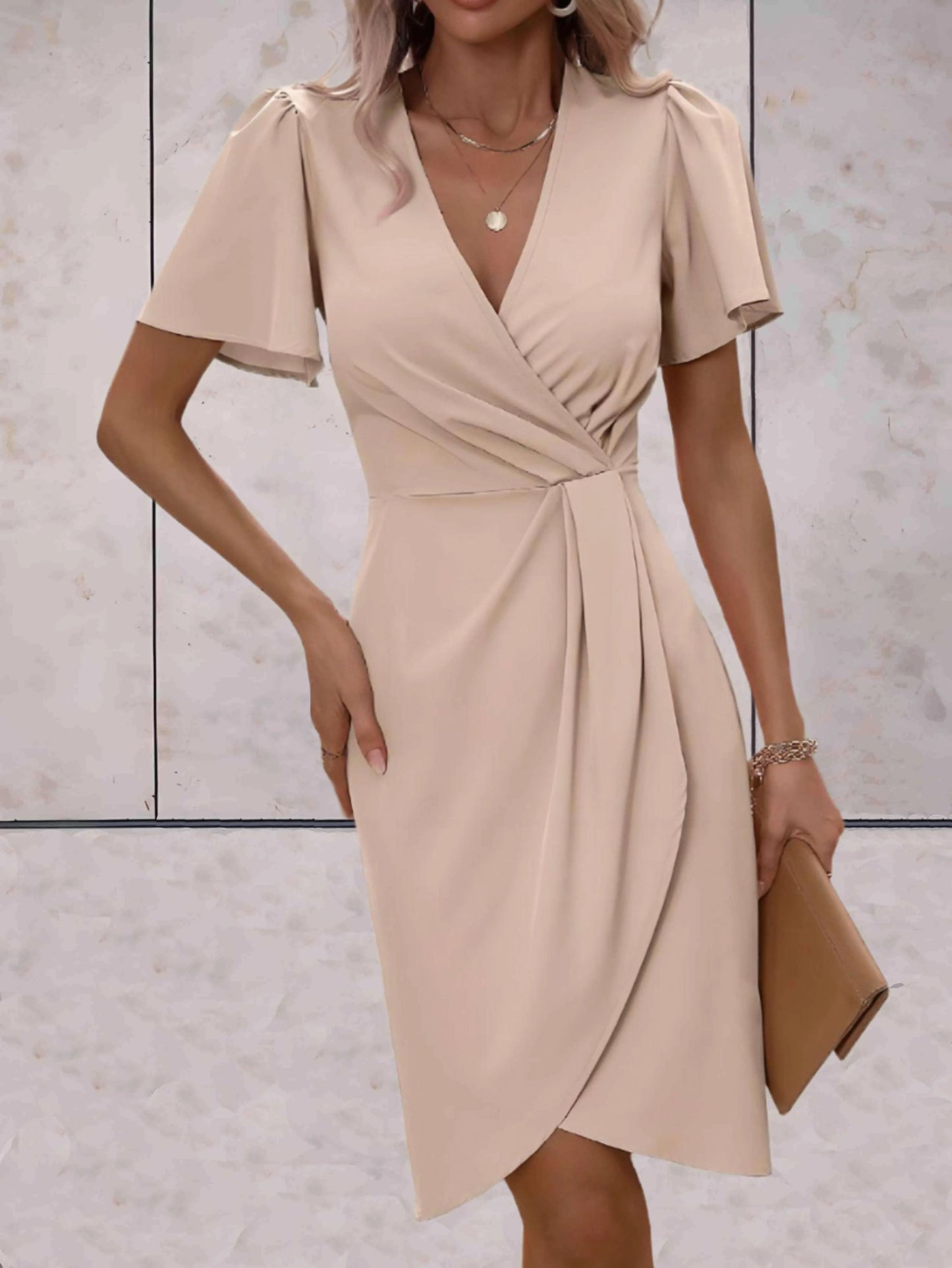 Vestido Cruzado Con Cierre Ajustable Para Mujer | Ideal Para Uso Diario Y Ocasiones