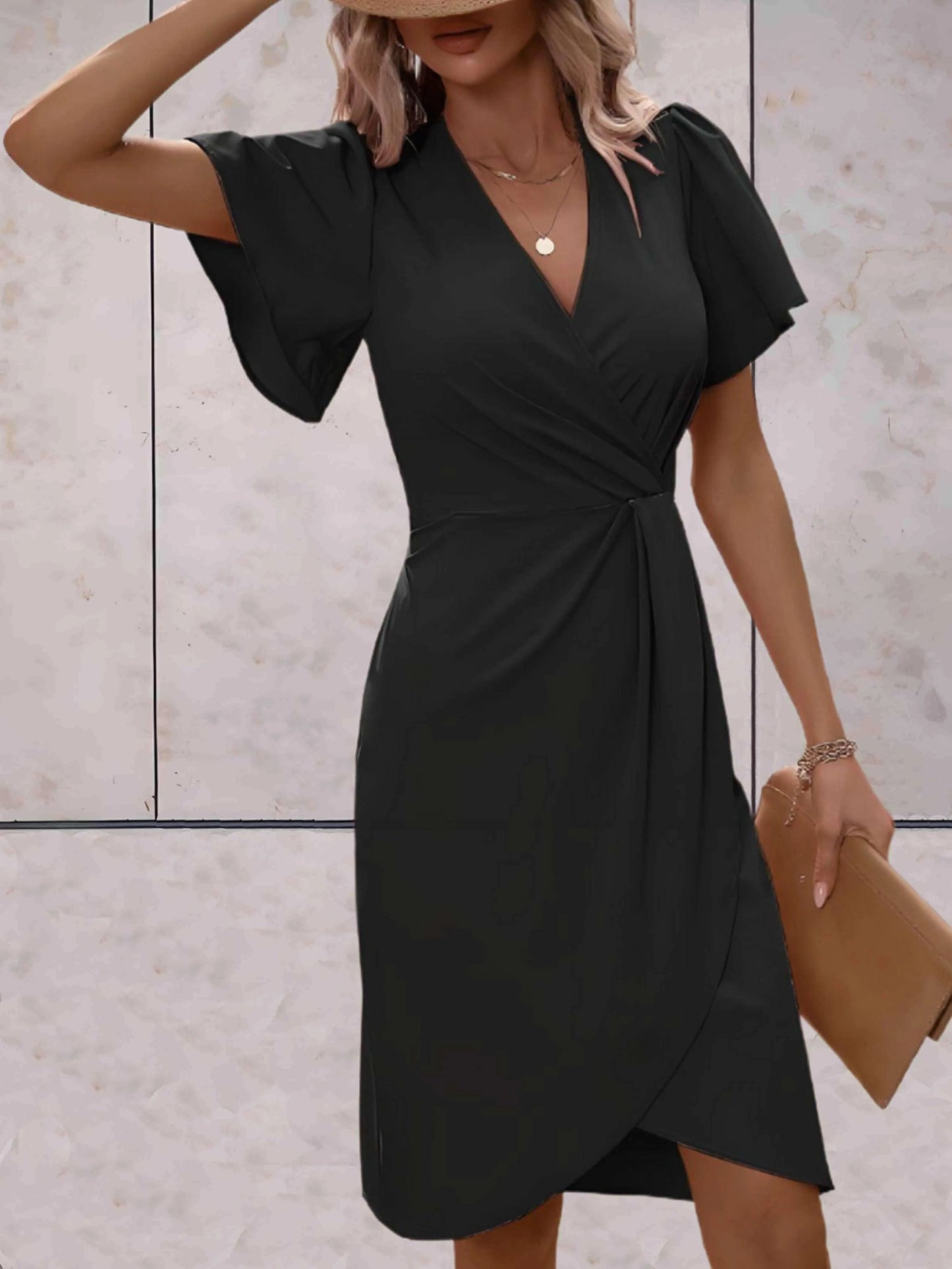 Vestido Cruzado Con Cierre Ajustable Para Mujer | Ideal Para Uso Diario Y Ocasiones