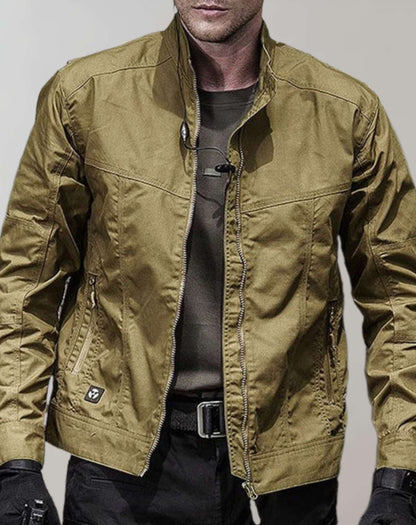 Chaqueta De Verano Con Cierre De Botones Frontales Y Corte Recto Para Hombres | Ideal Para Uso Diario En Verano
