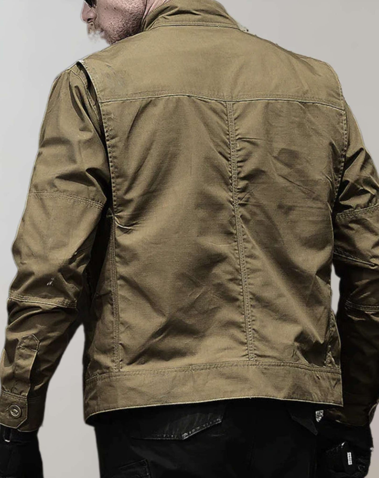 Chaqueta De Verano Con Cierre De Botones Frontales Y Corte Recto Para Hombres | Ideal Para Uso Diario En Verano