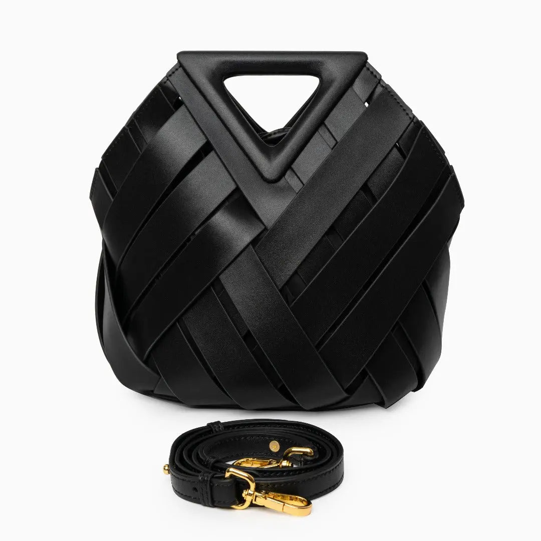Bolso De Mano Con Estructura Tressada Y Asa Rígida Para Uso Diario | Ideal Para Salidas