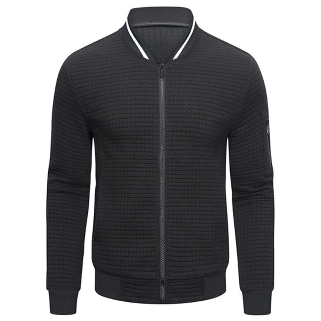 Chaqueta Acolchada Slim Fit Con Cremallera Frontal Para Hombre | Ideal Para Entretiempo Y Uso Diario