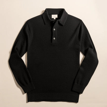 Jersey De Manga Larga Con Cuello Polo Para Hombre | Ideal Para Uso Diario Y Ocasional