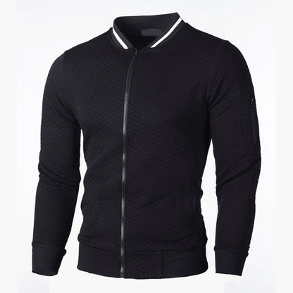 Chaqueta Acolchada Slim Fit Con Cremallera Frontal Para Hombre | Ideal Para Entretiempo Y Uso Diario