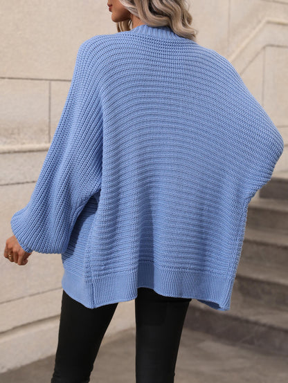 Cárdigan Oversize Con Botones Contrastantes Y Cuello En V Para Mujer | Ideal Para Uso Diario