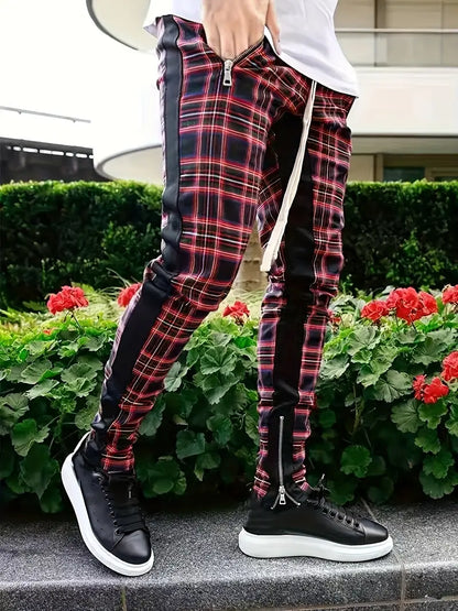Pantalón A Cuadros Con Corte Recto Para Adultos | Ideal Para Uso Diario En Verano