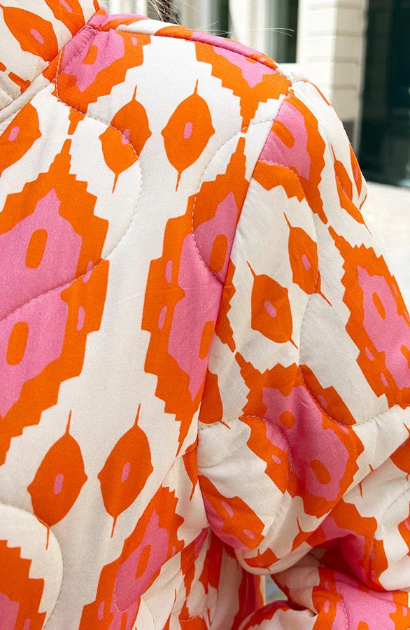 Chaqueta Bomber Con Diseño Estampado Para Mujer | Ideal Para Media Estación