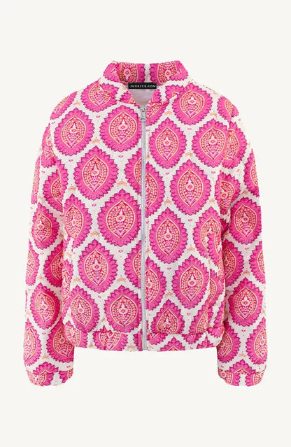 Chaqueta Bomber Con Diseño Estampado Para Mujer | Ideal Para Media Estación