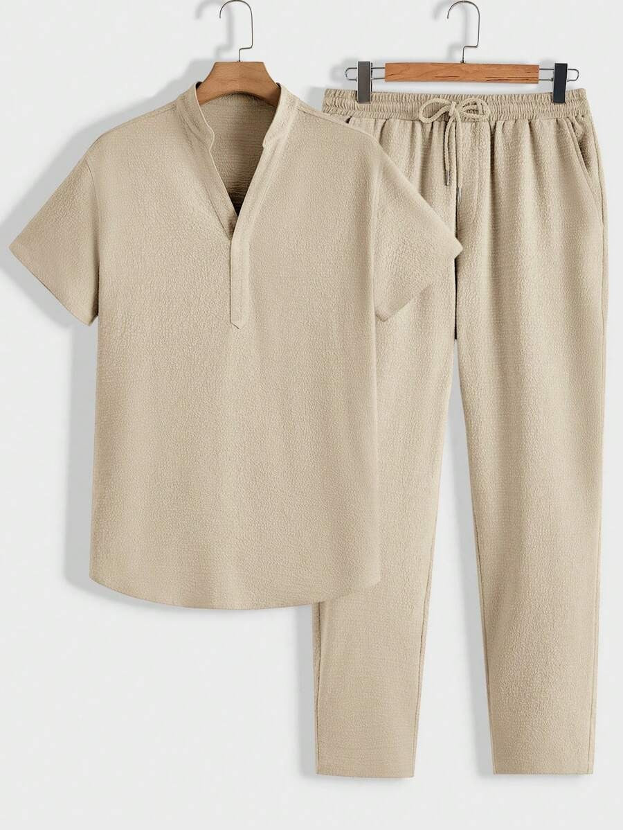 Conjunto De Ropa Dos Piezas Con Cuello Alto Y Pantalón Ajustado Para Adultos | Ideal Para Uso Diario