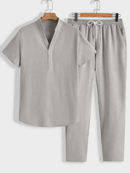 Conjunto De Ropa Dos Piezas Con Cuello Alto Y Pantalón Ajustado Para Adultos | Ideal Para Uso Diario