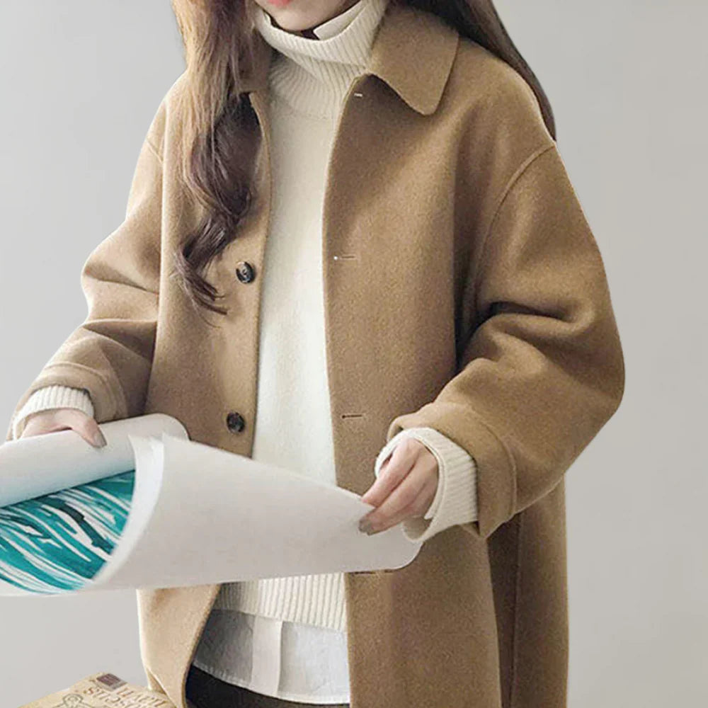 Chaqueta Con Corte Recto Para Mujer | Ideal Para Uso Diario