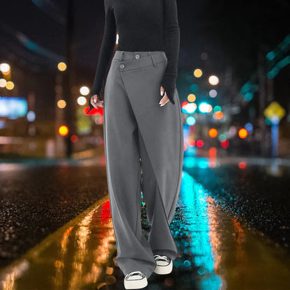 Pantalón Ancho Asimétrico para Mujer | Ideal para Trabajo y Salidas