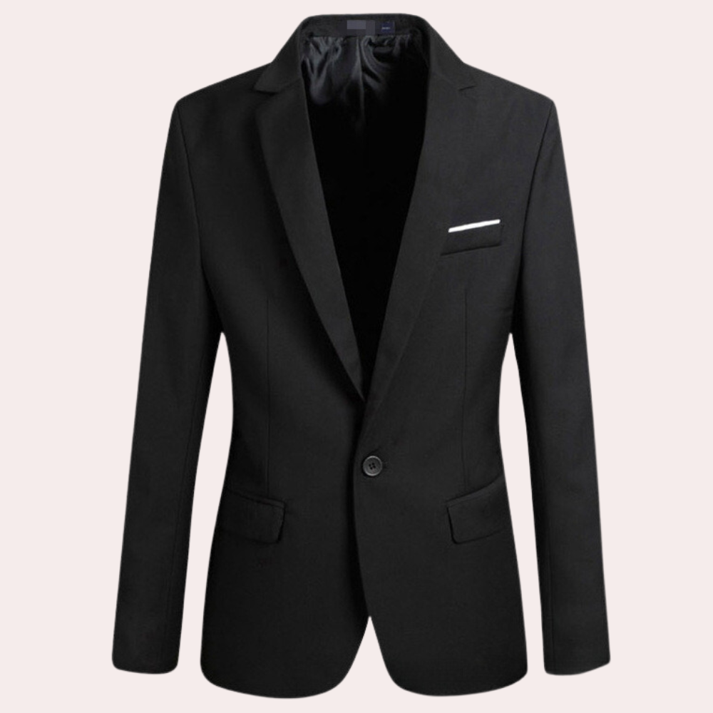 Blazer Casual Con Corte Estándar Para Hombre | Ideal Para Uso Diario Y Contextos Semi-Profesionales