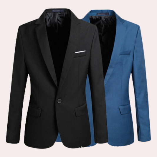Blazer Casual Con Corte Estándar Para Hombre | Ideal Para Uso Diario Y Contextos Semi-Profesionales