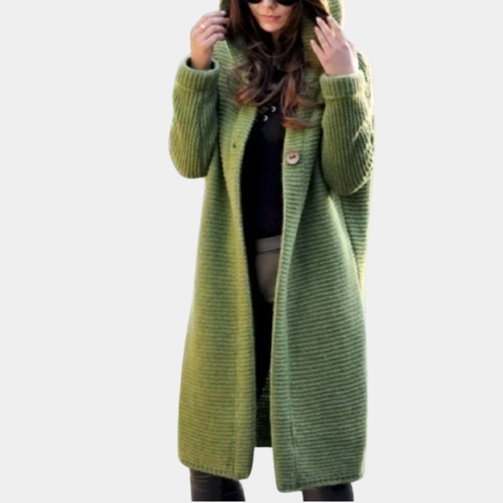 Chaleco con Capucha y Diseño Tejido para Mujer | Ideal para el Invierno