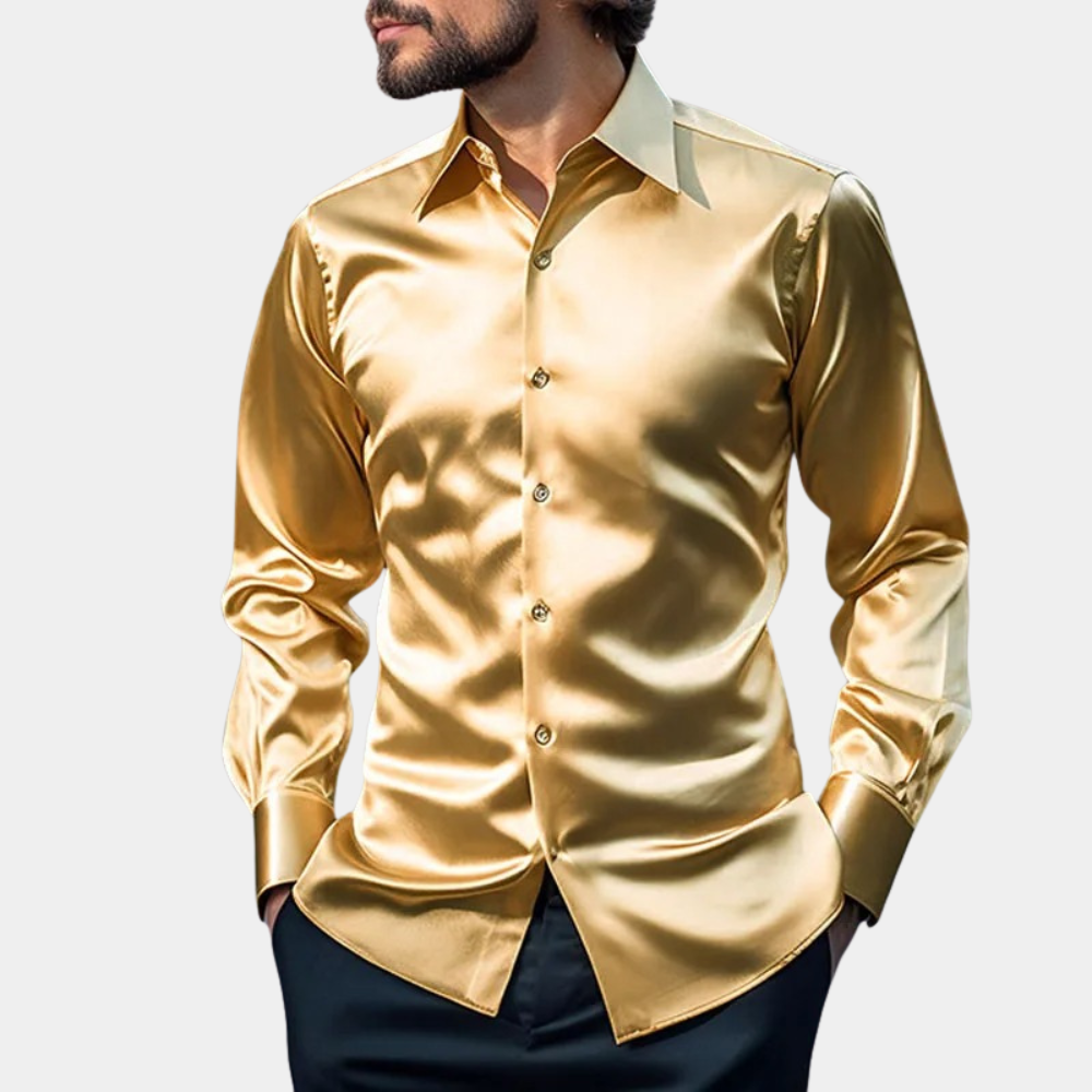 Camisa de Manga Larga con Corte Regular para Hombre | Ideal para Ocasiones Formales