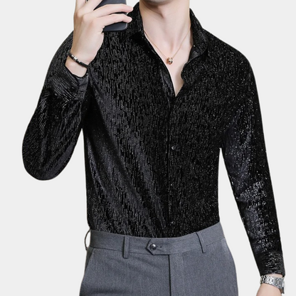 Camisa de Hombre con Estampado Completo para Uso Versátil | Ideal para Salidas y Ocasiones Sociales