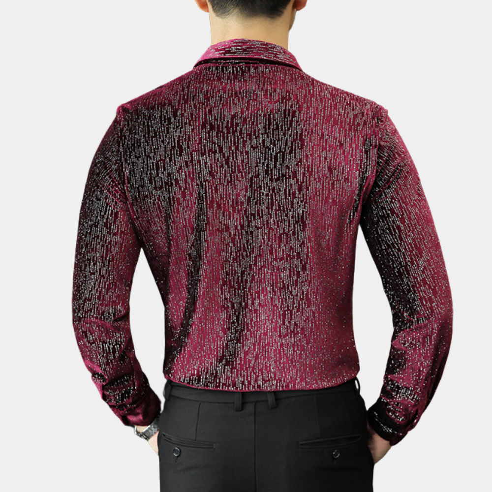 Camisa de Hombre con Estampado Completo para Uso Versátil | Ideal para Salidas y Ocasiones Sociales