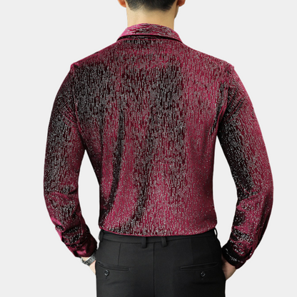 Camisa de Hombre con Estampado Completo para Uso Versátil | Ideal para Salidas y Ocasiones Sociales
