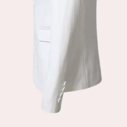 Blazer De Corte Ajustado Con Estructura Para Adultos | Ideal Para Uso Diario O Profesional