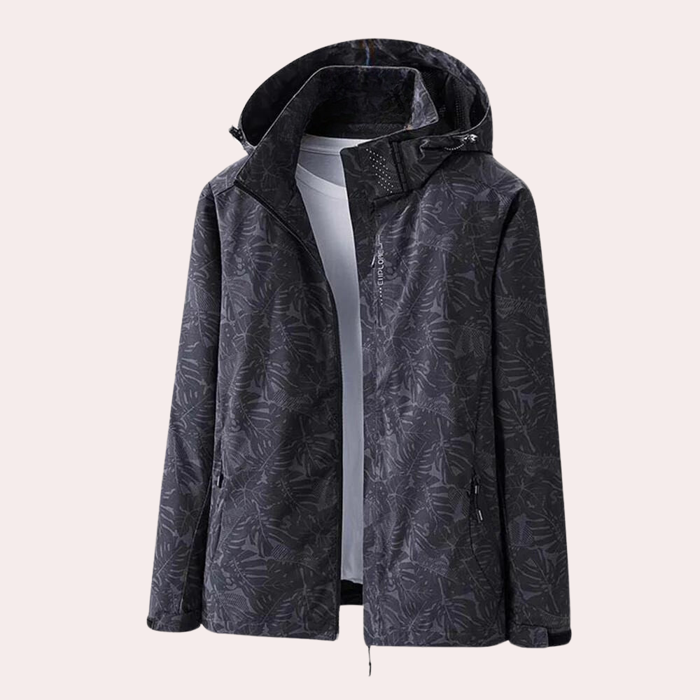 Chaqueta con Capucha Desmontable y Estampado Camuflaje para Mujer | Ideal para Uso Diario en Exteriores