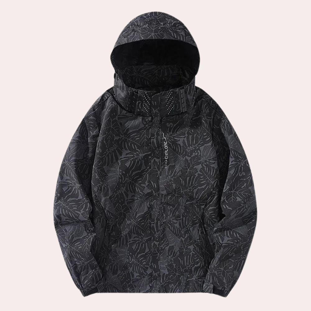 Chaqueta con Capucha Desmontable y Estampado Camuflaje para Mujer | Ideal para Uso Diario en Exteriores