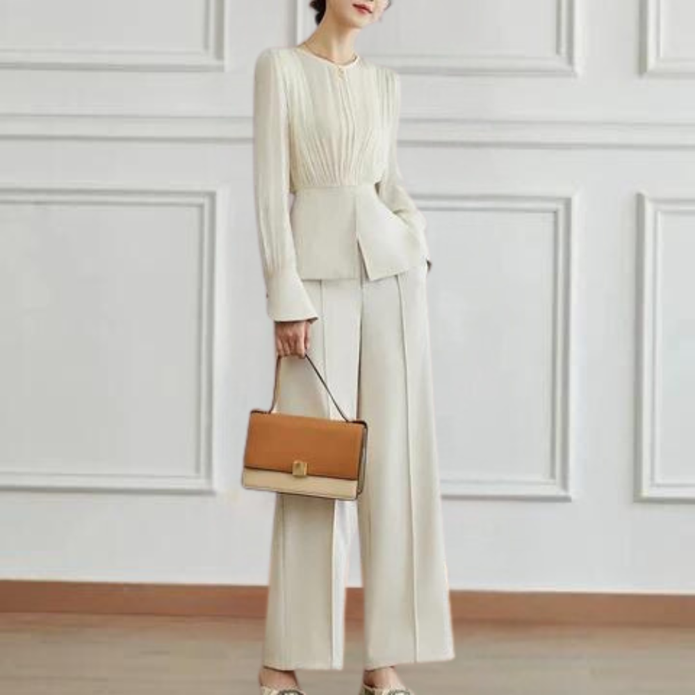 Conjunto De Dos Piezas Con Ajuste Coordinado Para Mujer | Ideal Para Uso Diario Y Ocasiones Formales
