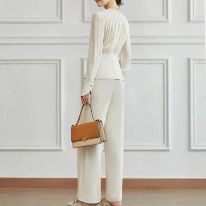 Conjunto De Dos Piezas Con Ajuste Coordinado Para Mujer | Ideal Para Uso Diario Y Ocasiones Formales