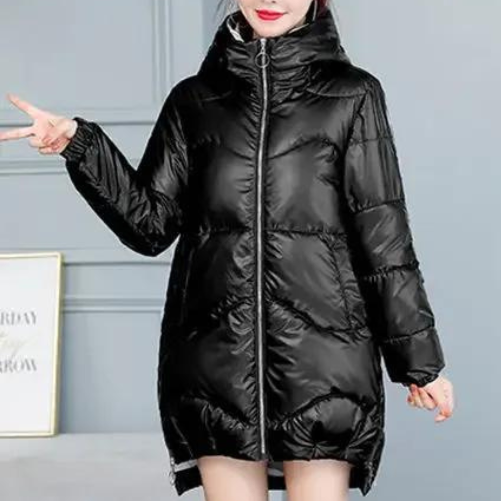 Manteau matelassé avec capuche intégrée pour femme | Idéal pour l'hiver et les déplacements quotidiens