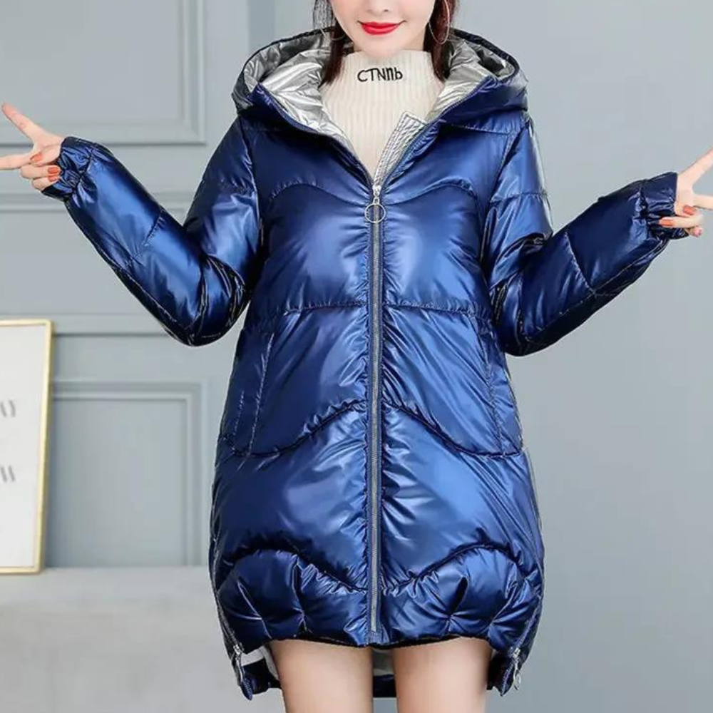 Manteau matelassé avec capuche intégrée pour femme | Idéal pour l'hiver et les déplacements quotidiens