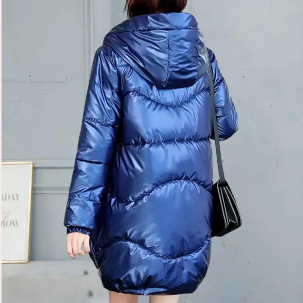 Manteau matelassé avec capuche intégrée pour femme | Idéal pour l'hiver et les déplacements quotidiens