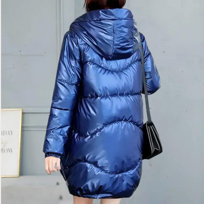 Manteau matelassé avec capuche intégrée pour femme | Idéal pour l'hiver et les déplacements quotidiens
