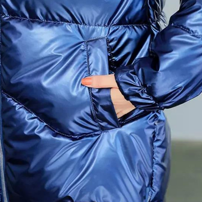 Manteau matelassé avec capuche intégrée pour femme | Idéal pour l'hiver et les déplacements quotidiens