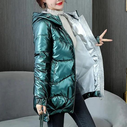 Manteau matelassé avec capuche intégrée pour femme | Idéal pour l'hiver et les déplacements quotidiens