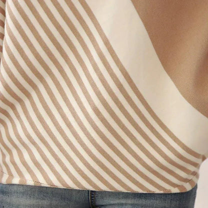 Jersey de Punto a Rayas con Manga Murciélago para Mujer | Ideal para Uso Diario en Climas Frescos