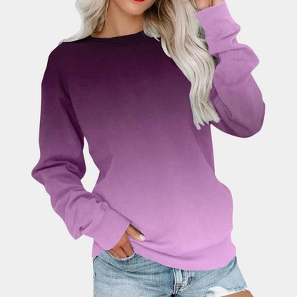 Sudadera Lisa De Corte Clásico Para Mujer | Ideal Para Uso Diario