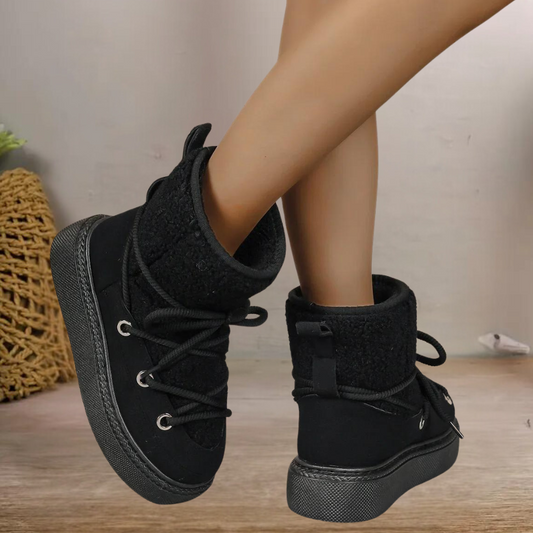 Botas De Nieve Con Diseño Cerrado Para Mujeres | Ideal Para Temporada De Invierno