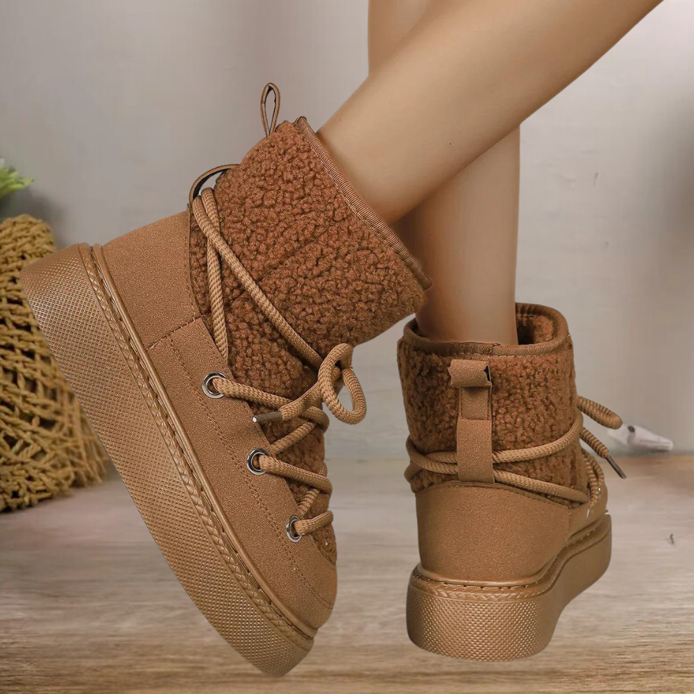 Botas De Nieve Con Diseño Cerrado Para Mujeres | Ideal Para Temporada De Invierno