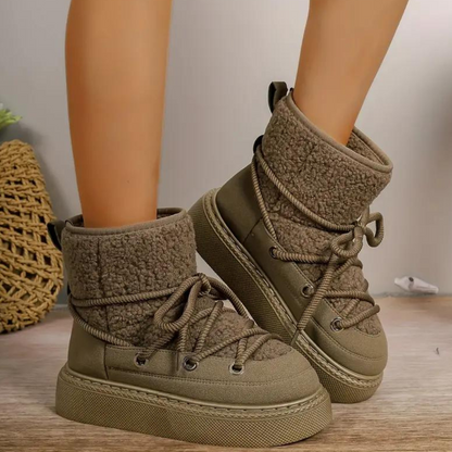 Botas De Nieve Con Diseño Cerrado Para Mujeres | Ideal Para Temporada De Invierno